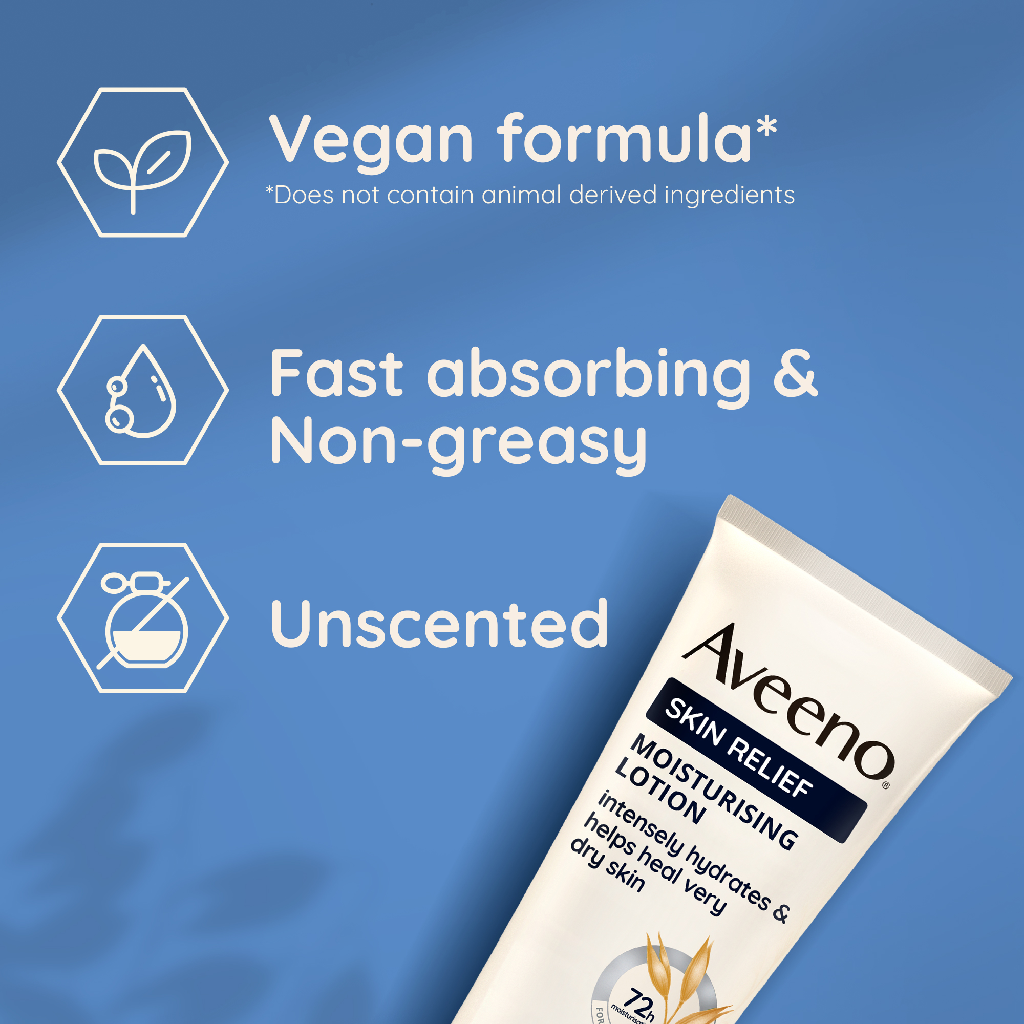 vegan formula, fast absorbing & non-greasy unscented