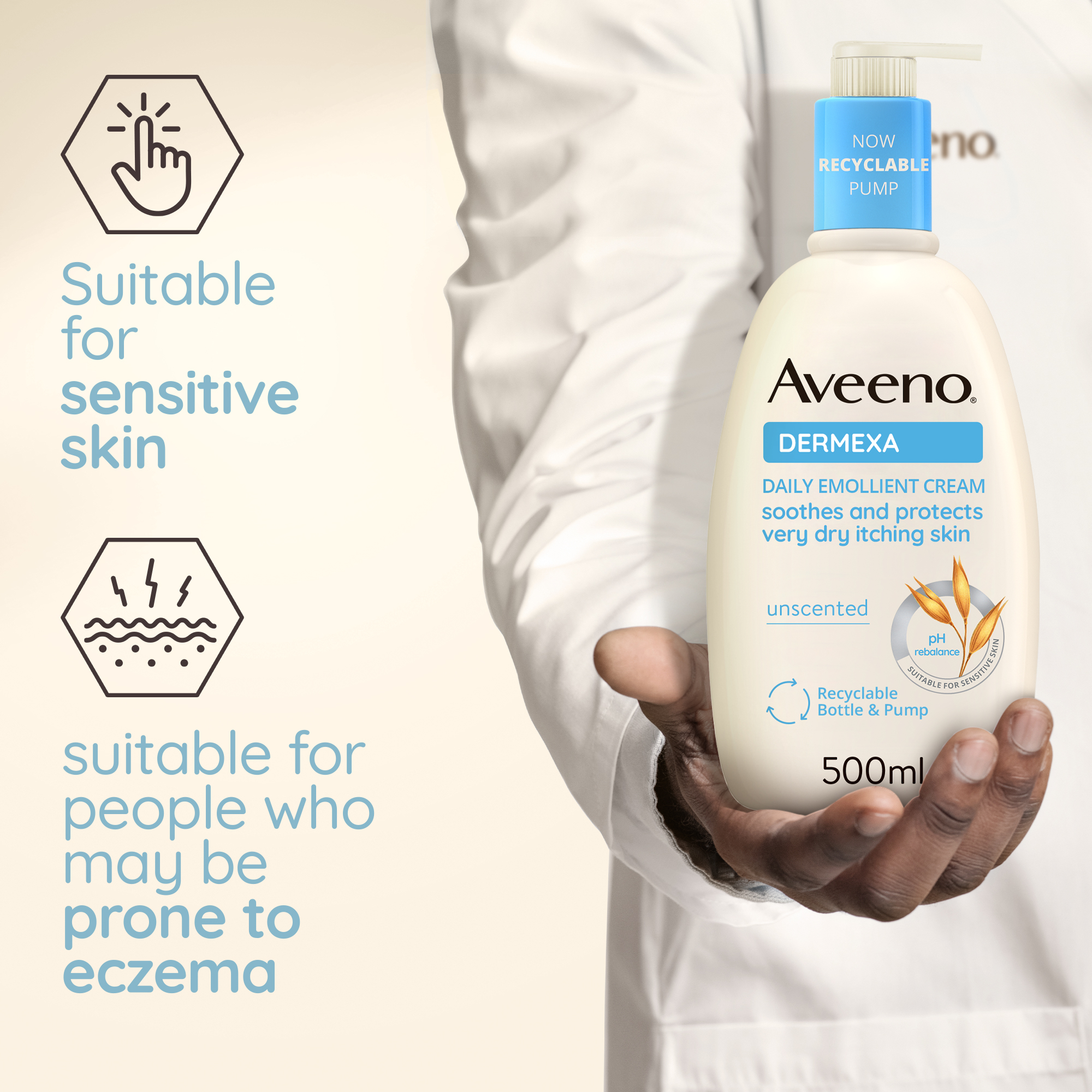 suitable for sensitive skin and for people who may be prone to eczema
