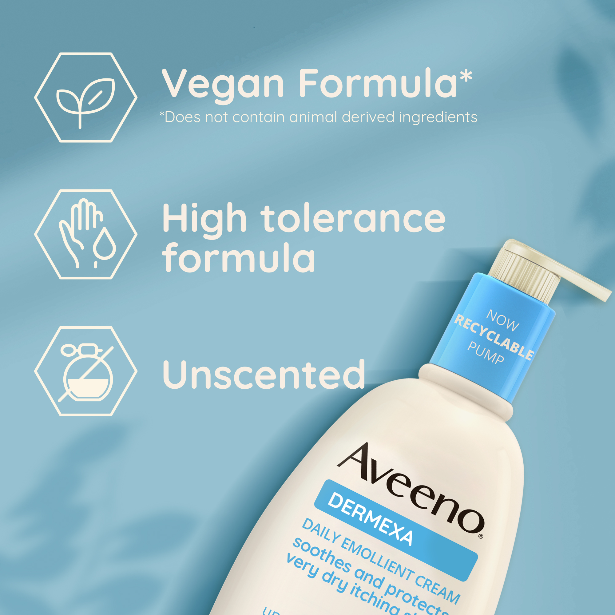 vegan formula, high tolerance formula and unscented