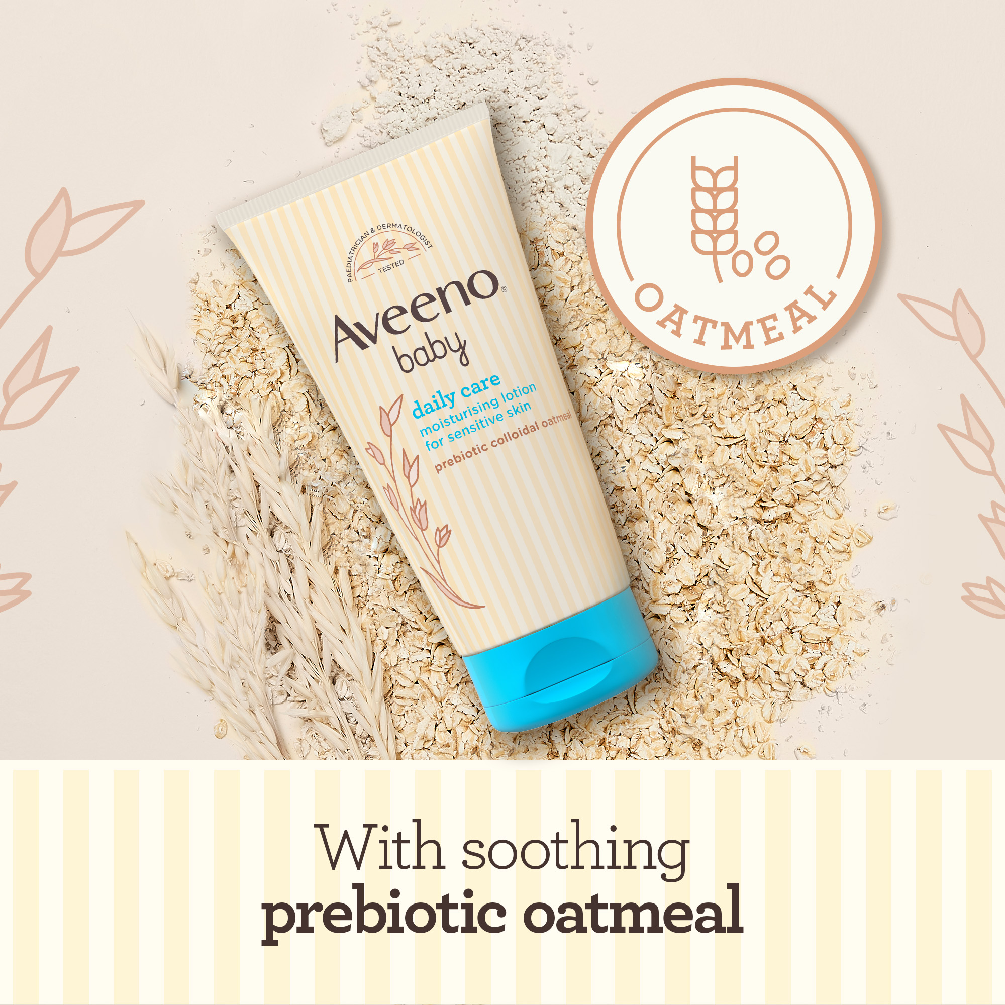 AVEENO® BABY DAILY CARE MOISTURISING LOTION WITH SOOTHING PREBIOTIC OATMEAL