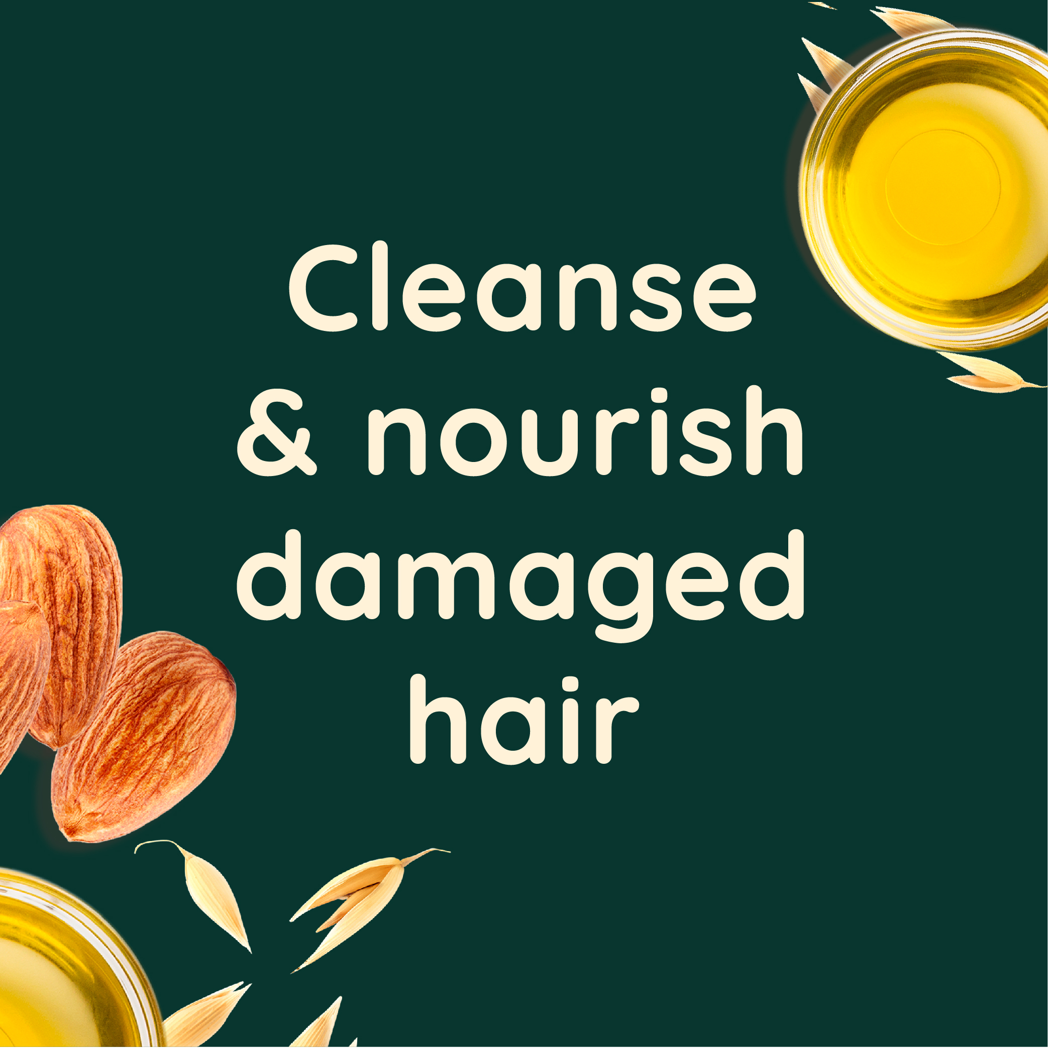 Cleanse & nourish damaged hair