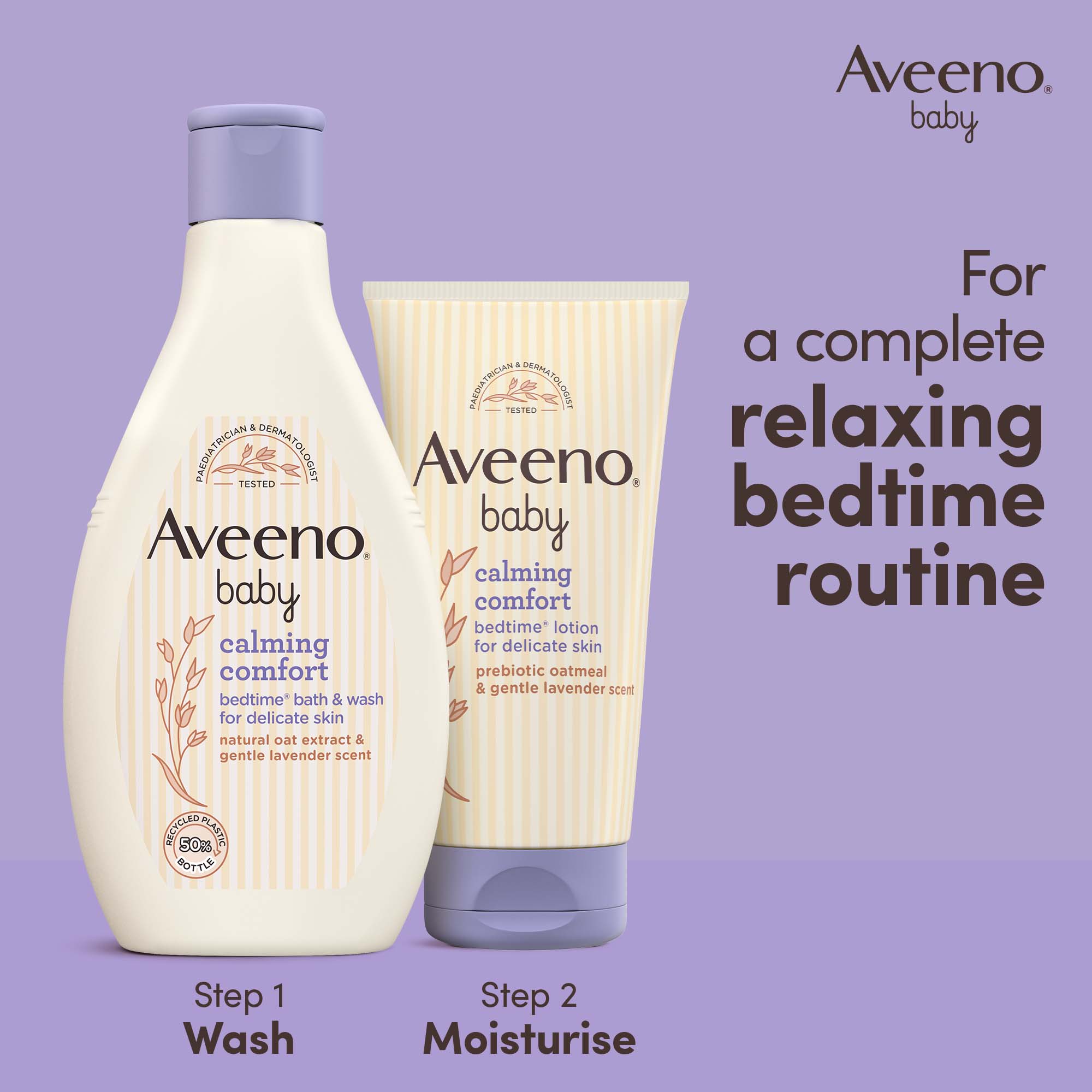 Bedtime Lotion Bedtime Baby Wash AVEENO® Baby Calming Comfort