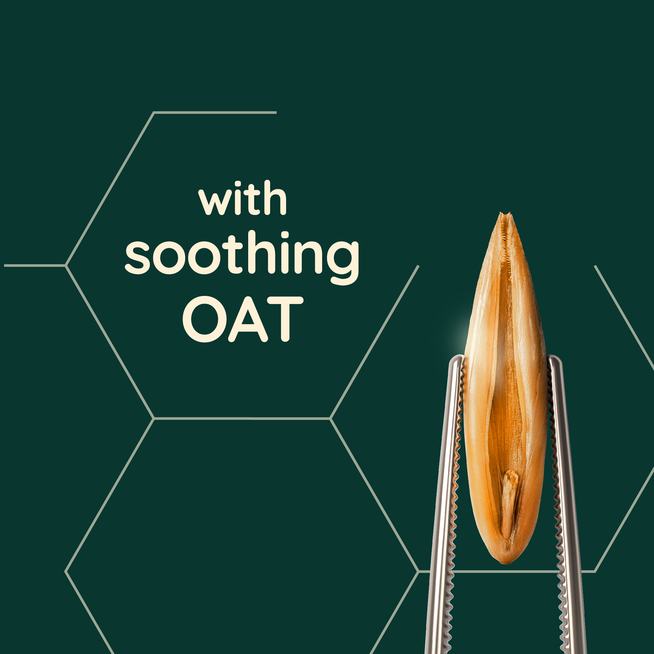 with soothing oat