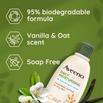 95% biodegradable formula, vanilla & oat scent soap free