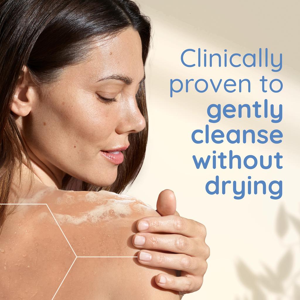 Clinically proven to gently cleanse without drying