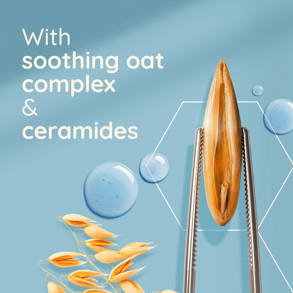 with soothing oat complex & ceramides
